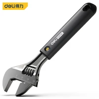 deli household tools high carbon steel adjustable wrench multifunctional electrician repair lightweight portable hand tools