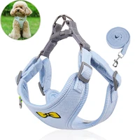2 pack dog harness and leash set pupply vest harness for small medium dogs chihuahua bulldog outdoor travel chest straps