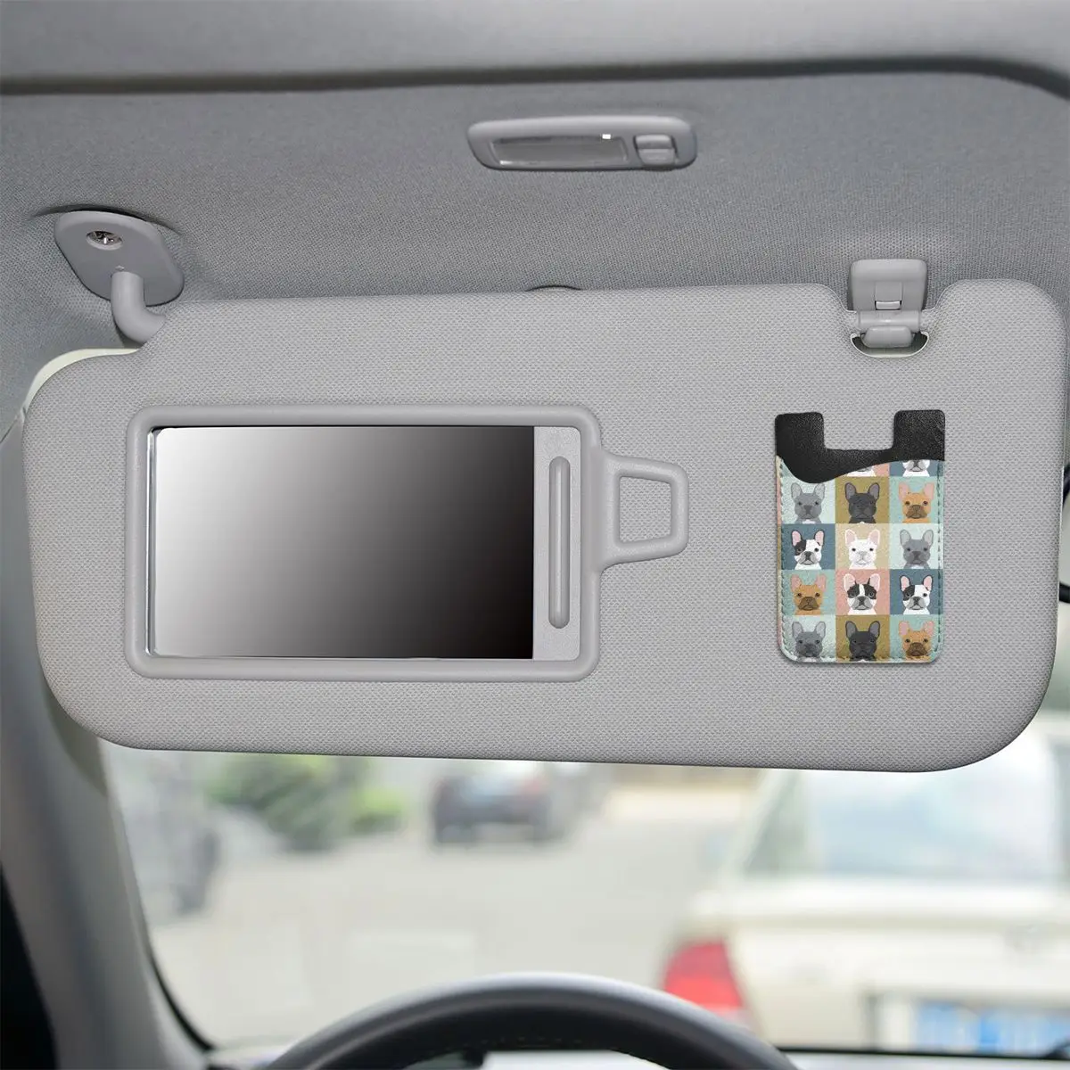 Пользовательские портреты французского бульдога шаблон держатель для карт