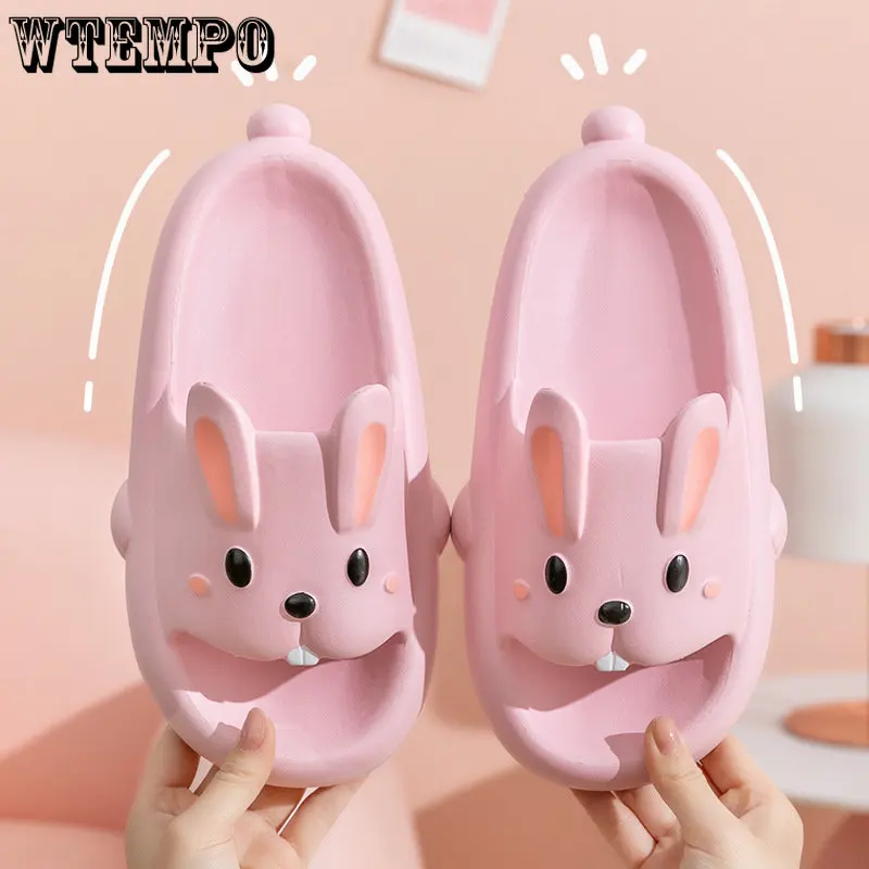 WTEMPO Cute Woman Slippers Non-slip Sandals Summer Slide Shoes EVA Outdoor Beach Soft Thick Platform Flip Flops Wholesale