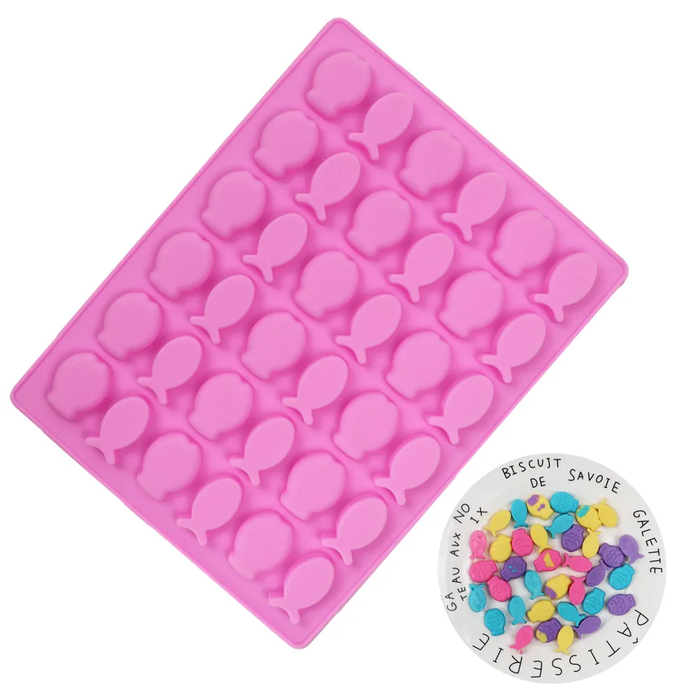 

Cartoon Fish Cookie Mould Mini Cute Kids Cake Decorating Mould DIY Animal Shaped Chocolate Ice Cream Dessert Molds Kitchen Tool