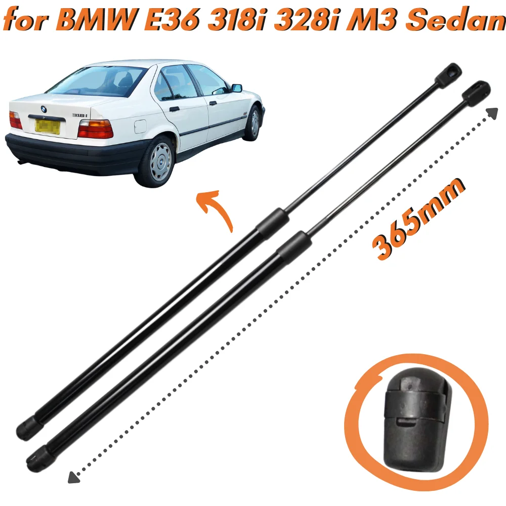

Qty(2) Carbon Fiber Hood Struts for BMW E36 Sedan 318i 323i 328i M3 365mm Front Bonnet Gas Springs Lift Supports Shock Absorbers