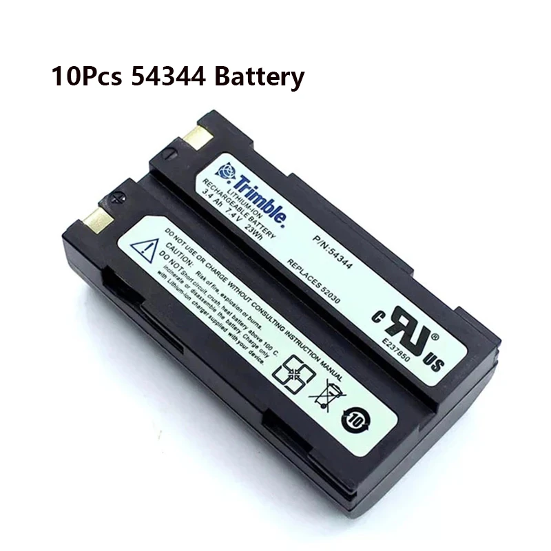 

10 шт. 54344 аккумуляторная батарея 7,4 В 3400 мАч перезаряжаемая R6 R7 R8 Gnss Gps RTX5700 5800 Приемник Dini03 литий-ионная батарея