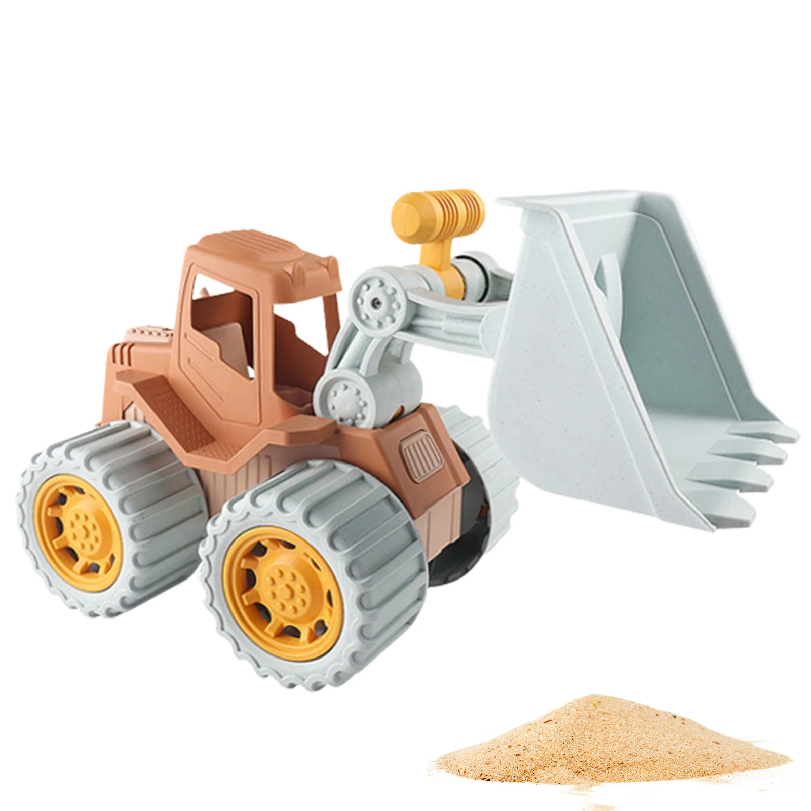 

Children's Sand Digging Wheat Straw Toys Excavator Bulldozer Model Tractor Toy Dump Truck Model Car Toy Mini For Kid Boy Gift