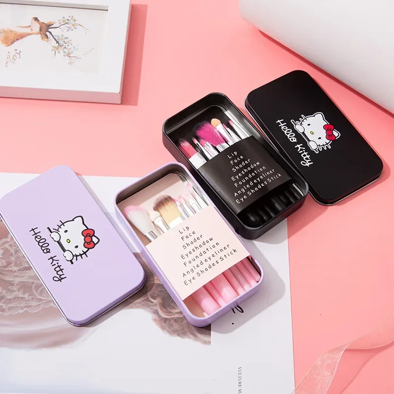 Набор милых косметических кистей Мультяшные инструменты для макияжа девочек