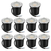 10pack anti glare led in ground light 6w 12w waterproof ip65 buried light outdoor landscape lamp for garden path deck stair step