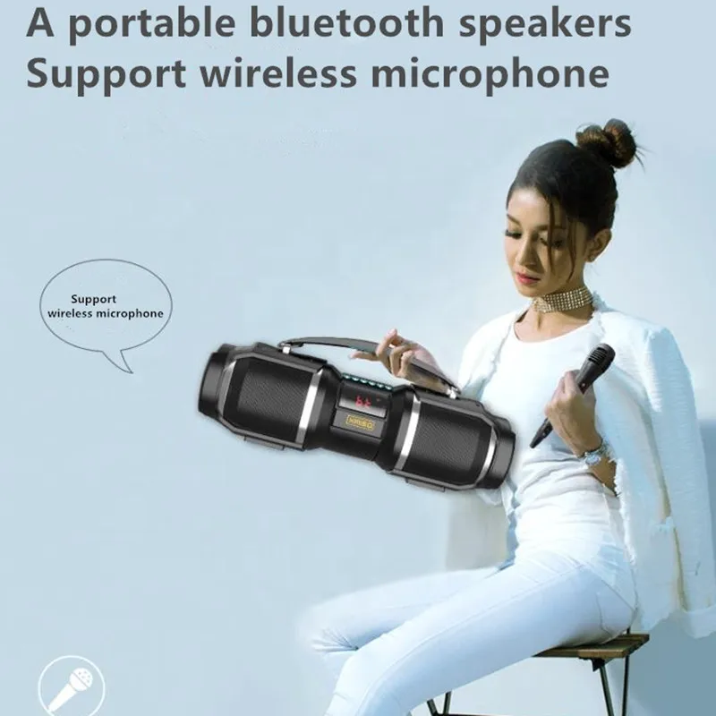 Kimiso высокомощная bluetooth-колонка с тяжелыми басами внешний портативный сабвуфер
