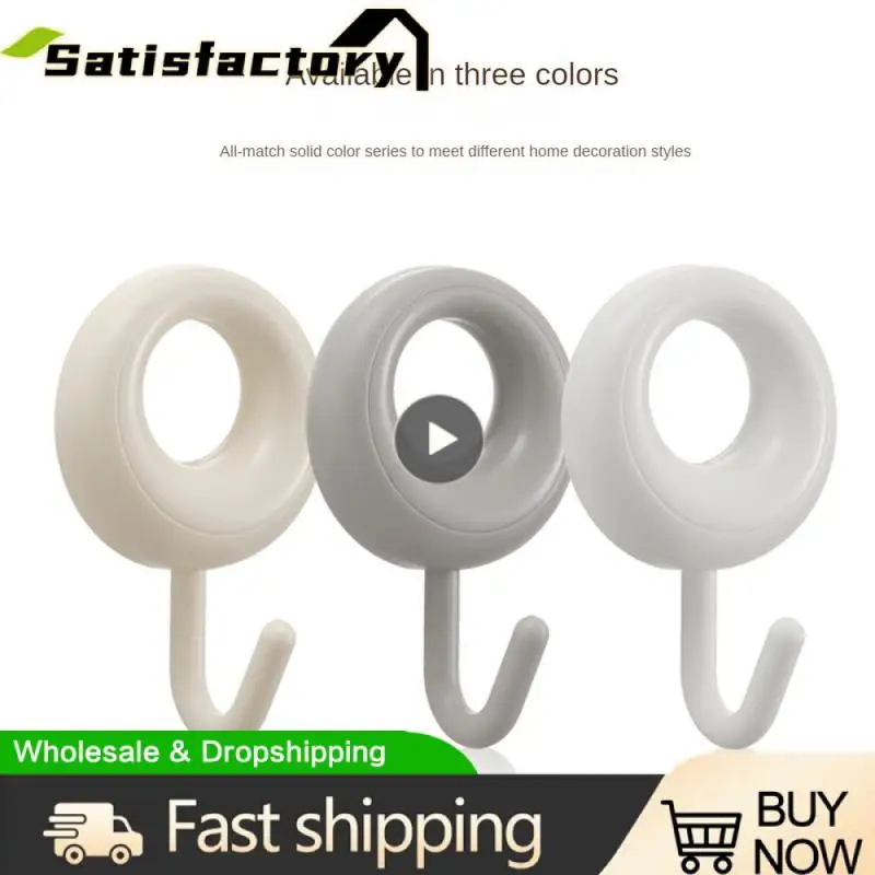 

Wall-mounted Mini Storage Hooks Seamless Strong Adhesive Small Hooks Nail-free Clothes Holder Hook