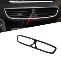 for hyundai tucson 2019 2020 car styling abs carbon fiber interior middle console air vent outlet cover trim accessories