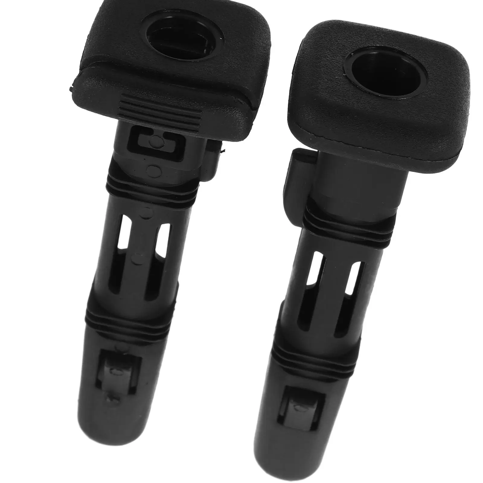 

2 шт., направляющая вставка для подголовника 12, 7 мм, пластиковая регулируемая фиксация, универсальный штифт для ремонта автомобильного сиденья, передние и задние стойки