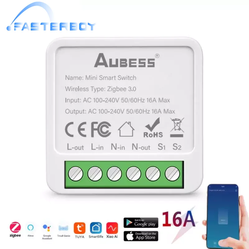 

Zigbee 3.0 Wireless Switch Tuya 16A Smart Life APP Remote Control Breaker Smart Home Voice Control Via Alexa Google Home Alice