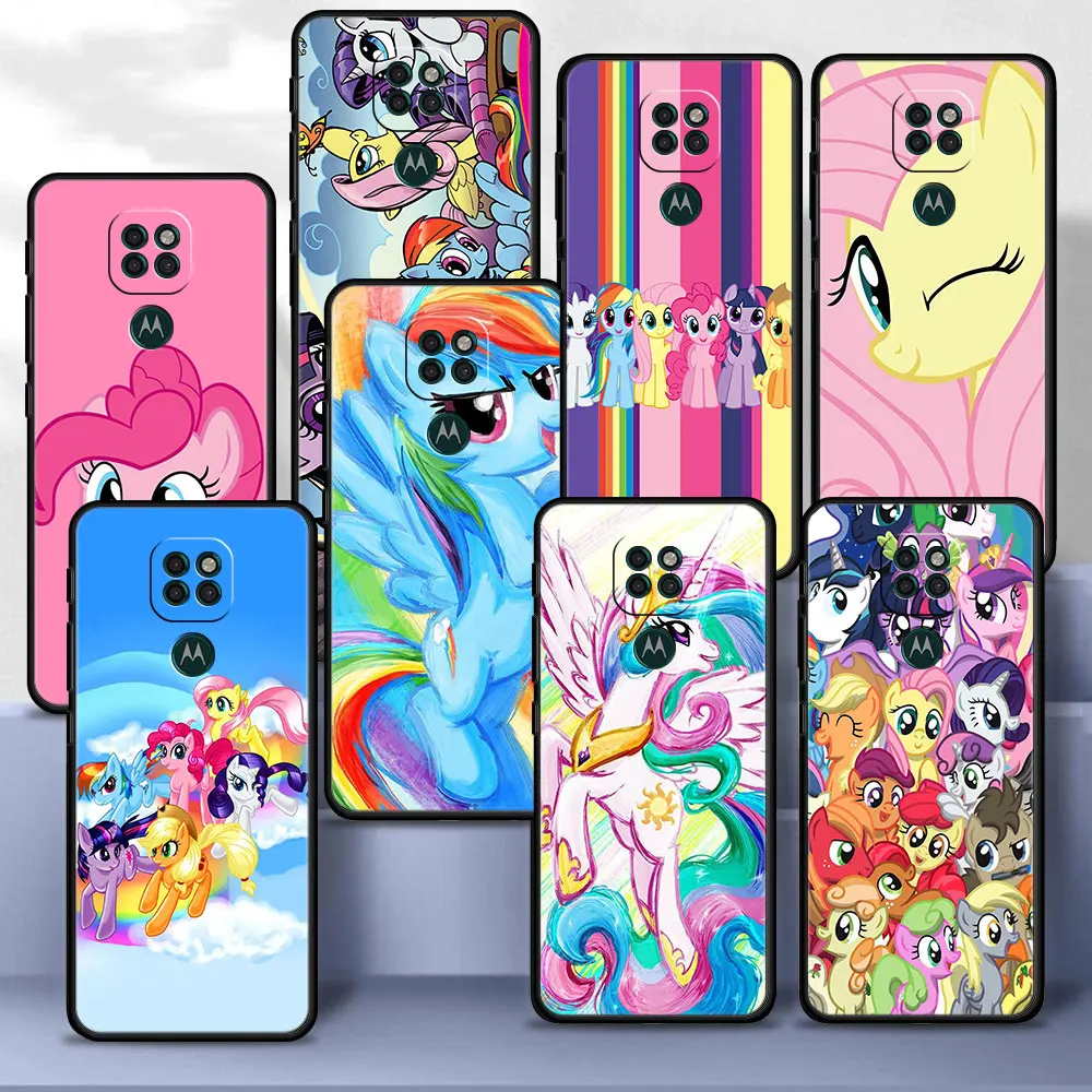 

Case Cover for Motorola Moto G30 G9 One Fusion G Stylus Edge 20 Plus G50 G60 G60s G8 E6s Hyper Bag Silicone My Little Pony Cute