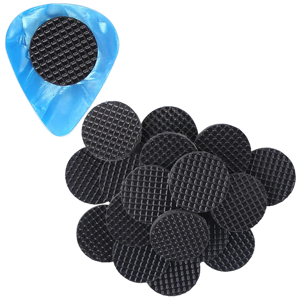 

20pcs Guitar Picks Grips Stop Dropping Guitar Picks While Playing Stop Dropping Guitar Picks Holder Round Self Adhesive Grips