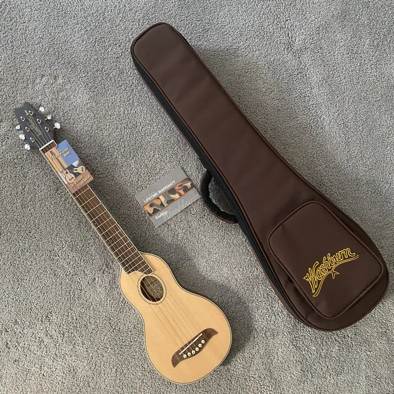 Оригинальная Акустическая Гитара Washburn Rover с Gigbag, модель RO-10 ...