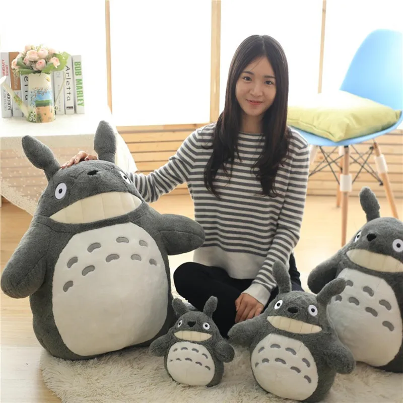 27-70cm Cute Studio Ghibli Doll Children Birthday Girl Kids Toys Totoro Doll Large Pillow Totoro Plush Toy Doll