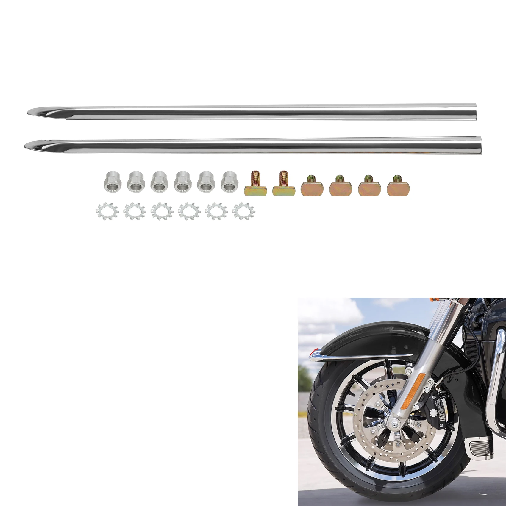 

Накладка на переднее крыло мотоцикла для Harley Touring Electra Glide Softail Heritage Classic FLSTC 1986-2018