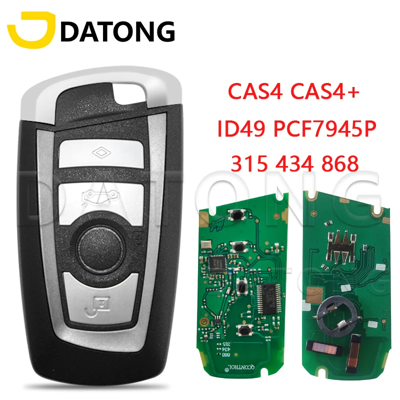 Datong World Car Smart Key For BMW F 1 2 3 4 5 6 7 CAS4+ FEM System 315Mhz/433Mhz/868Mhz ID49 Chip Auto Remote Key Keyless Entry