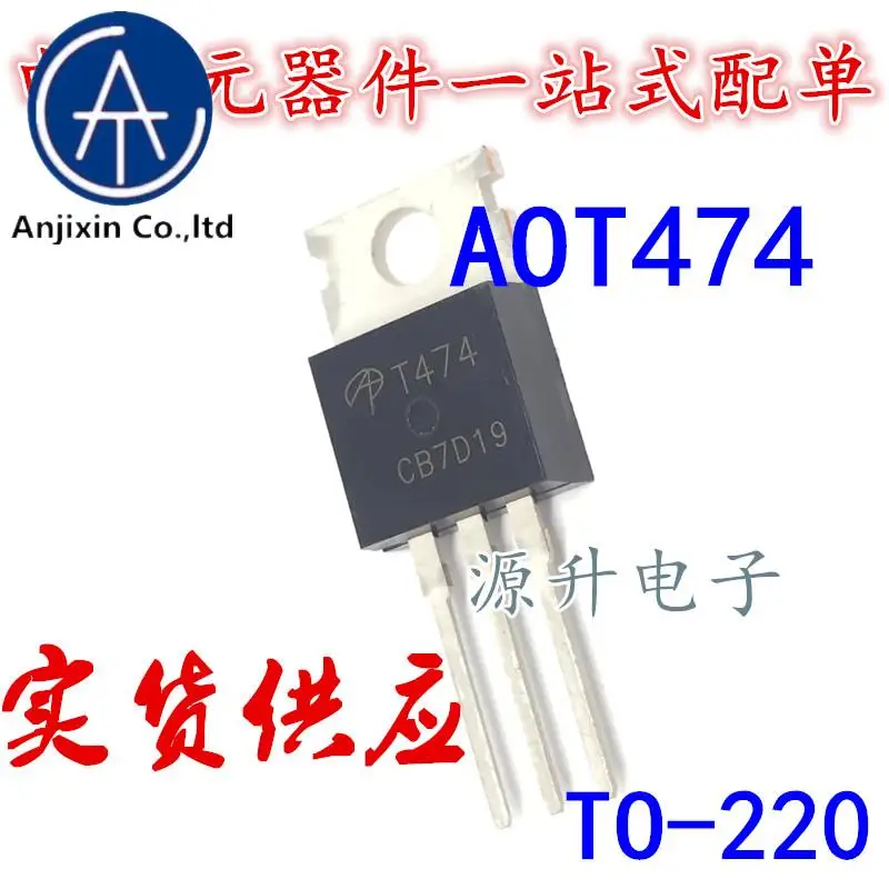 10 шт., 100% оригинальная новая полевая МОП-трубка AOT474/T474 TO-220 N-канал 127A 75V