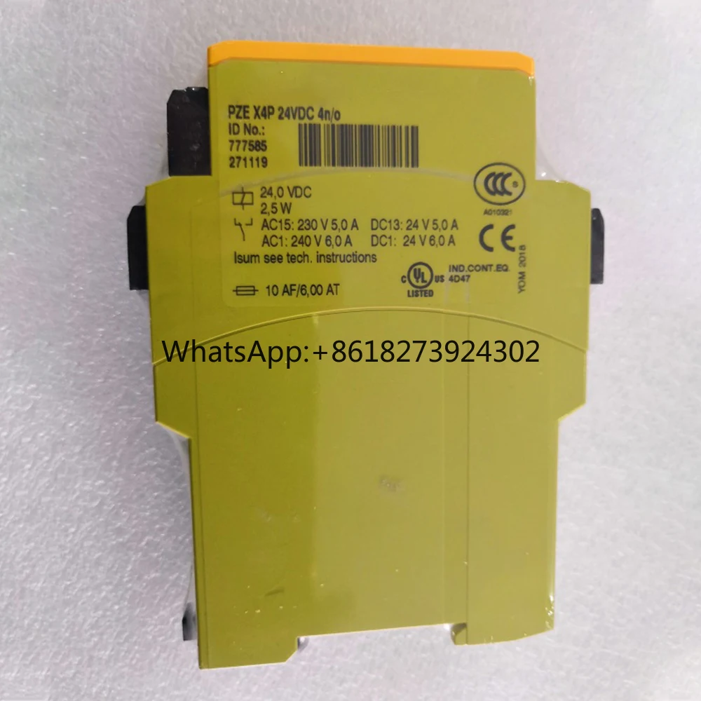 Совершенно новый для Pilz PZE X4P 777585 Модуль управления реле безопасности 24 В