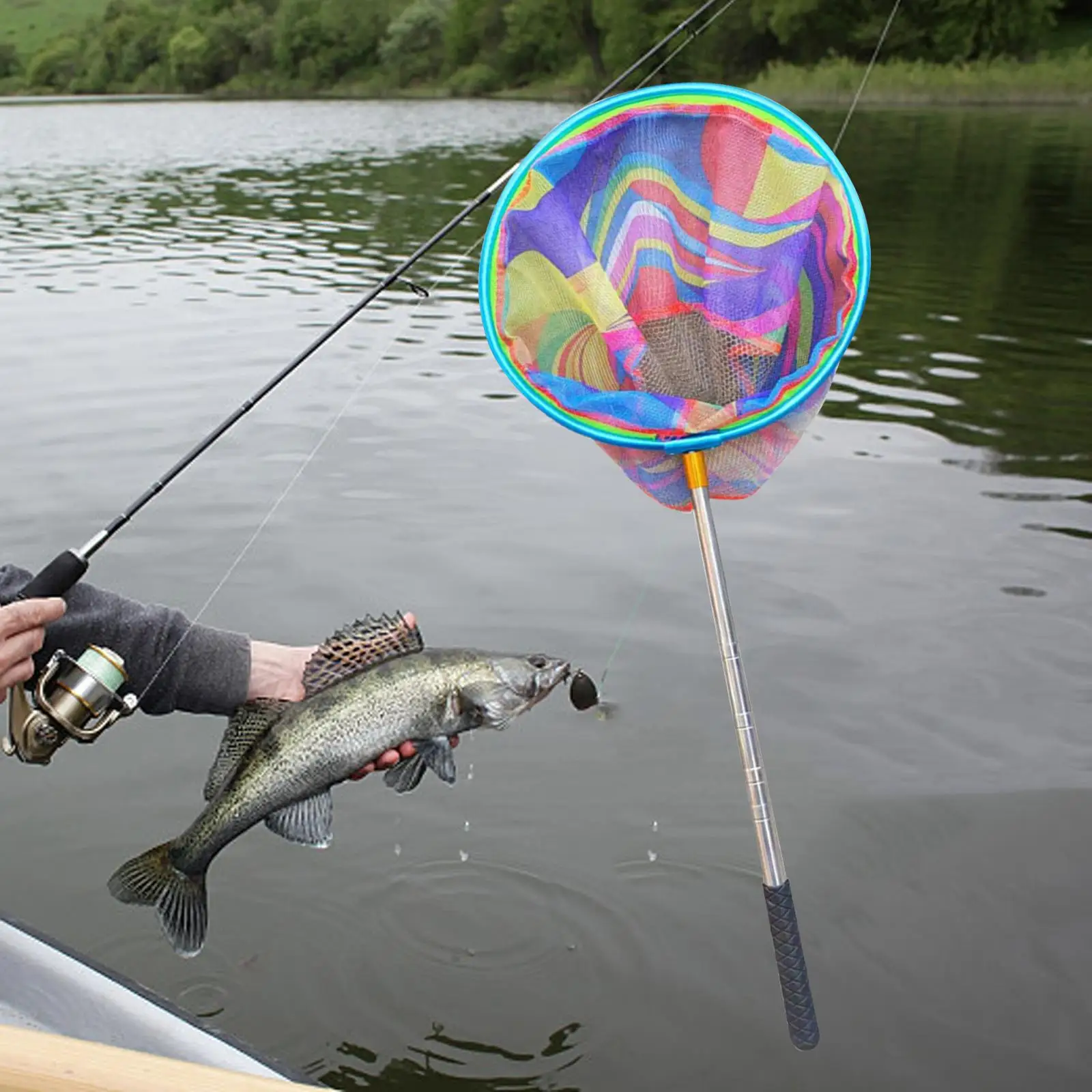 Телескопическая Выдвижная рыболовная сеть для сбора рыболовных снастей