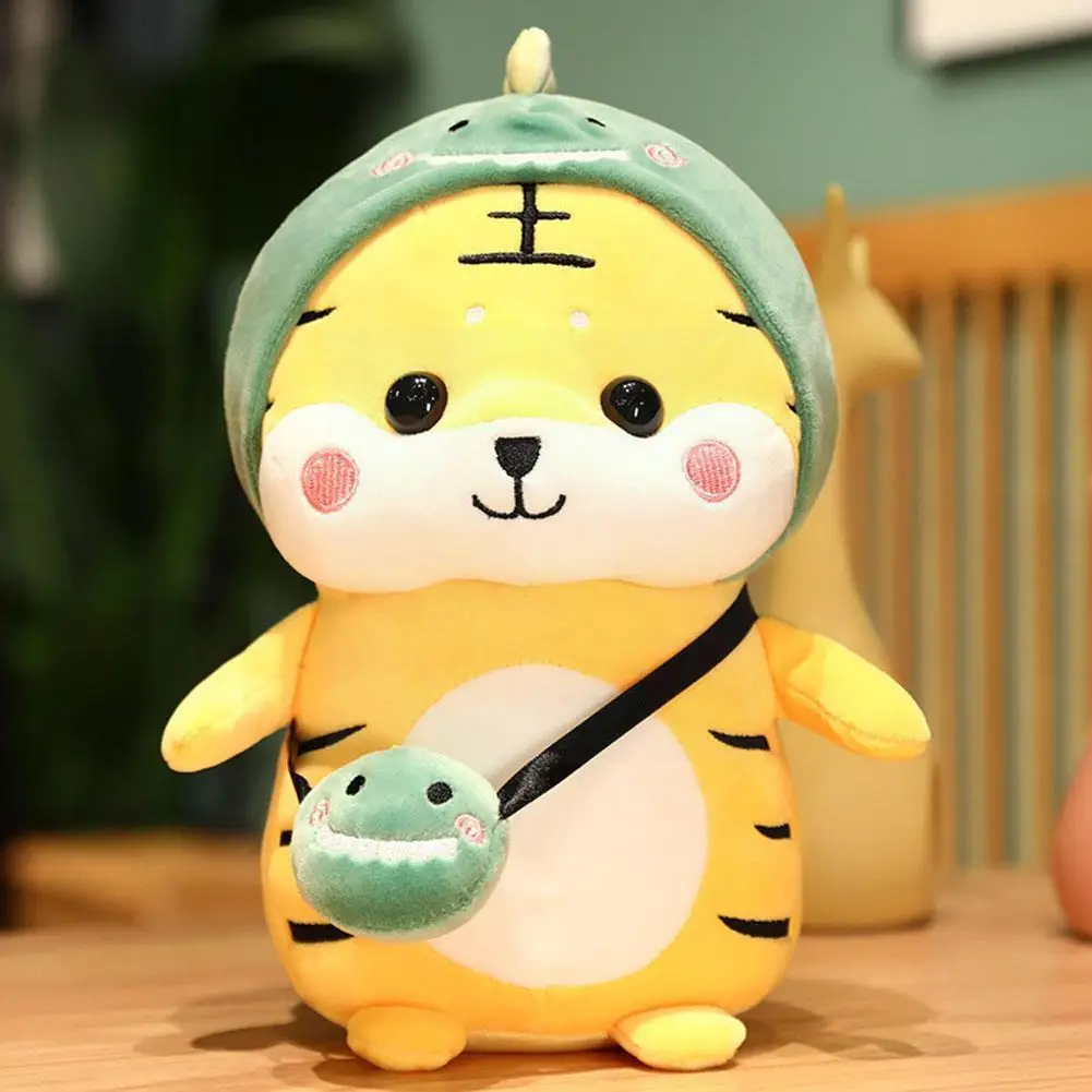 

28 Tiger Cute Mutable Dinosaurs/sunflowers/rabbits Toy Children's Gift Tiger Tiger Plush Birthday Y7q1