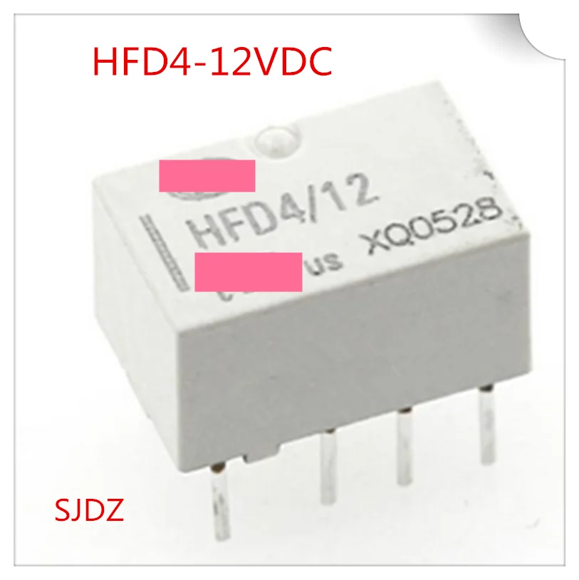 

HFD4/12 HFD4-12VDC 8PIN 0.5A125VAC 10PCS