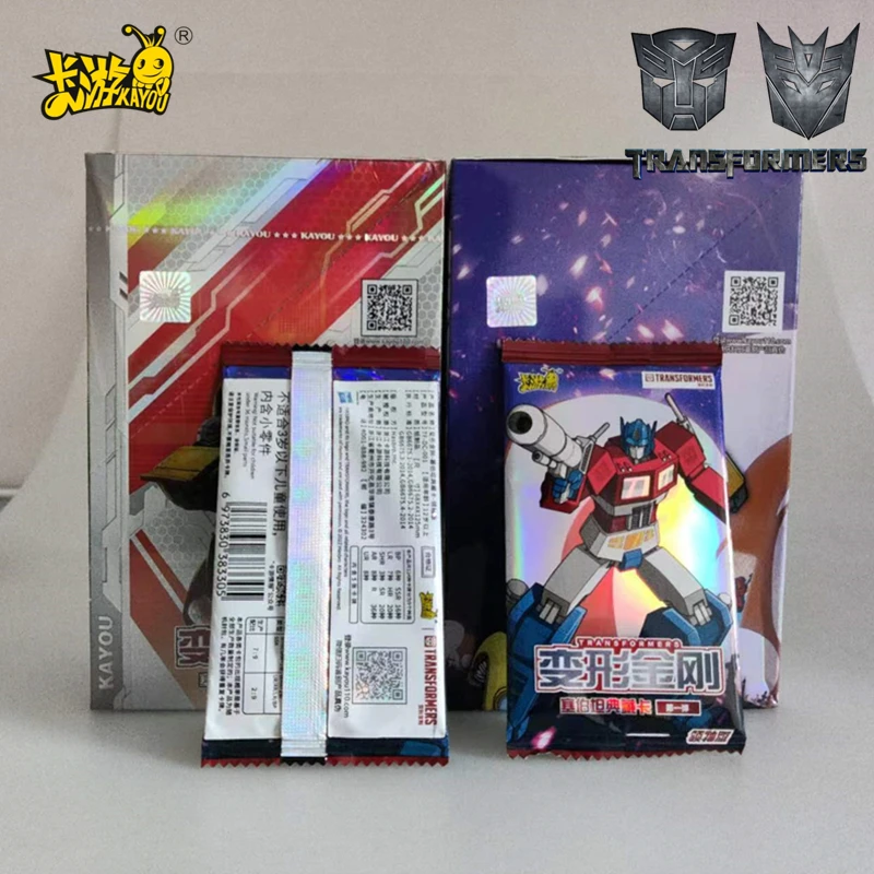 

KAYOU Transformers anime original card Autobots Megatron Optimus Prime Starscream children's toys birthday Christmas gift