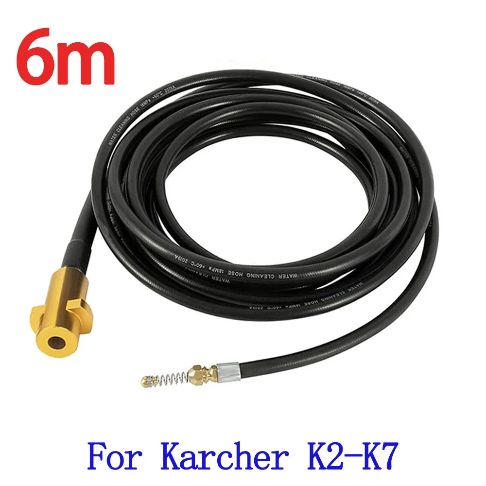 

Шланг для очистки дренажной воды, набор для очистки труб с адаптером для Karcher коллектор высокого давления, сопло для мойки автомобиля