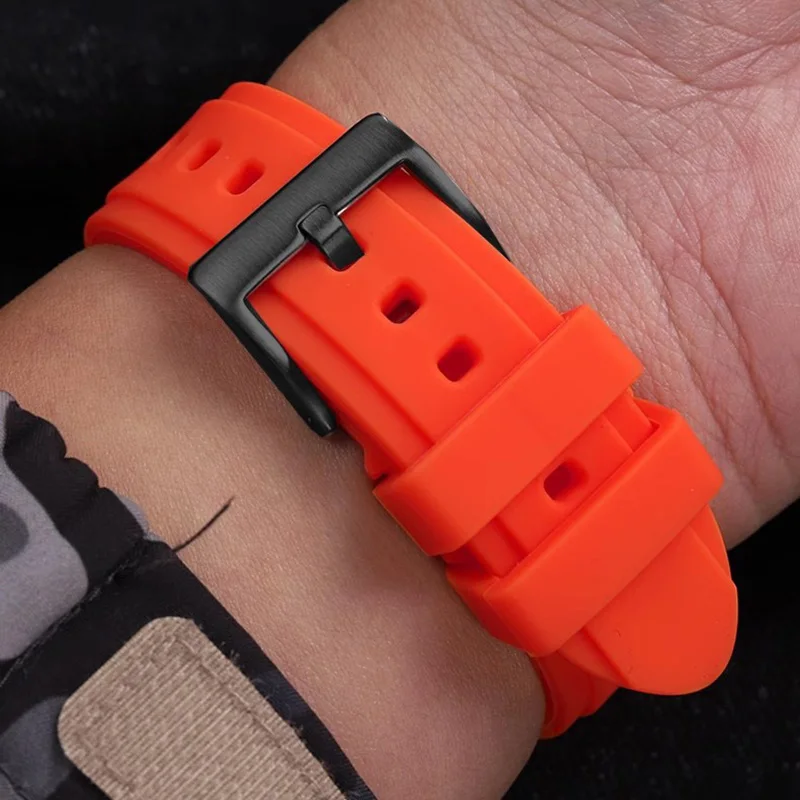 Силиконовый браслет для Casio MWA-100H MWD-100H series модифицированный водонепроницаемый