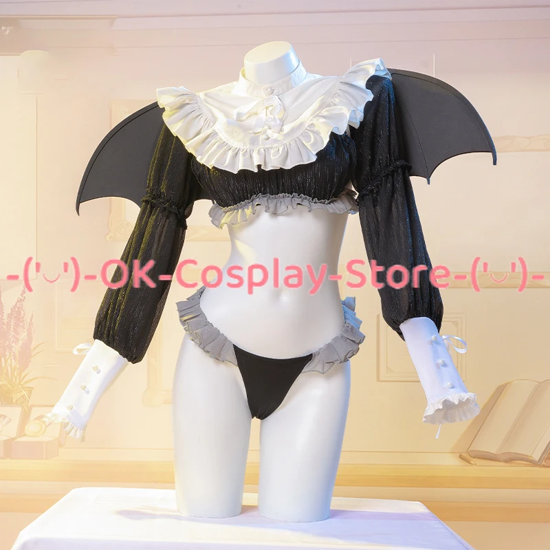 Костюм для косплея аниме Rizu Kyun бикини с крыльями и хвостом униформа