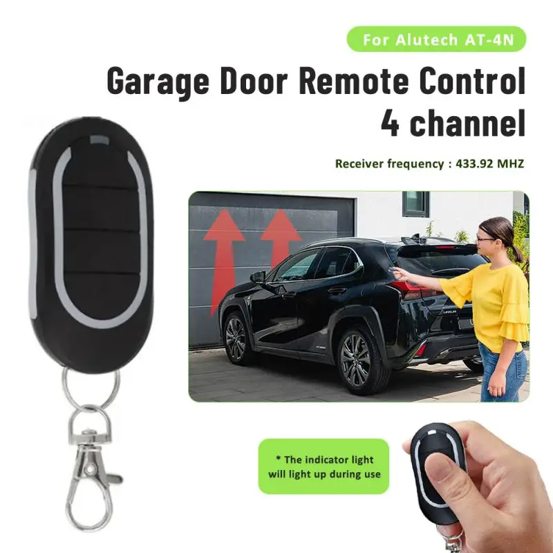 

For Alutech AT-4N Gate Remote Control 433.92MHz Alutech AT-4N Remote Control 4 Buttons For Garage Doors and barriers Automation
