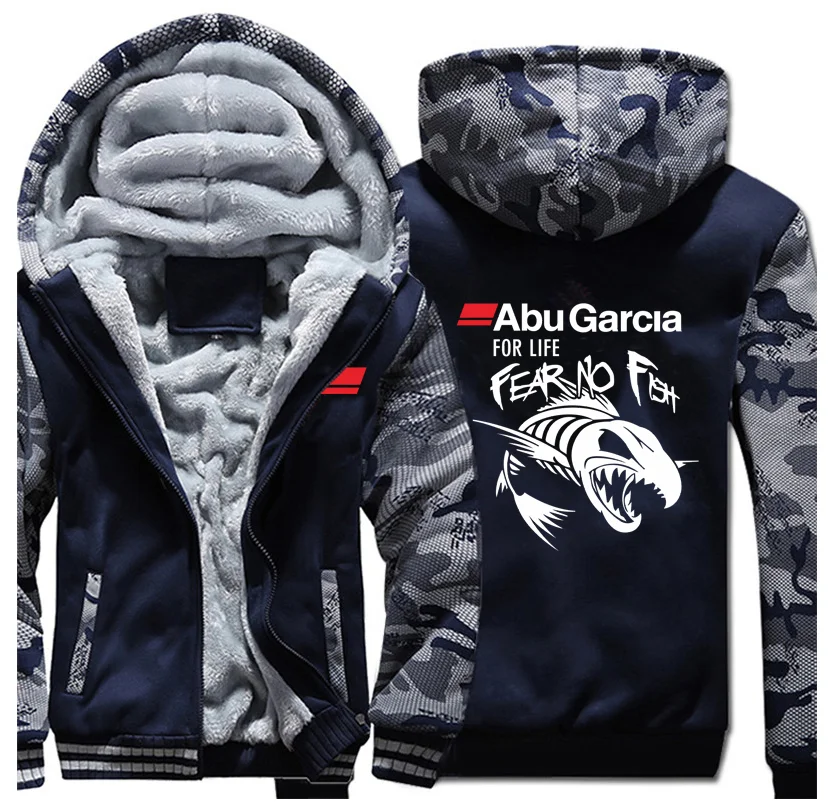 

2022 New Winter Abu Garcia For Life Tracksuit Fashionable Casual Hooded Warmer Comfortable Thicken Hoodies Sweatshirts Coats Top