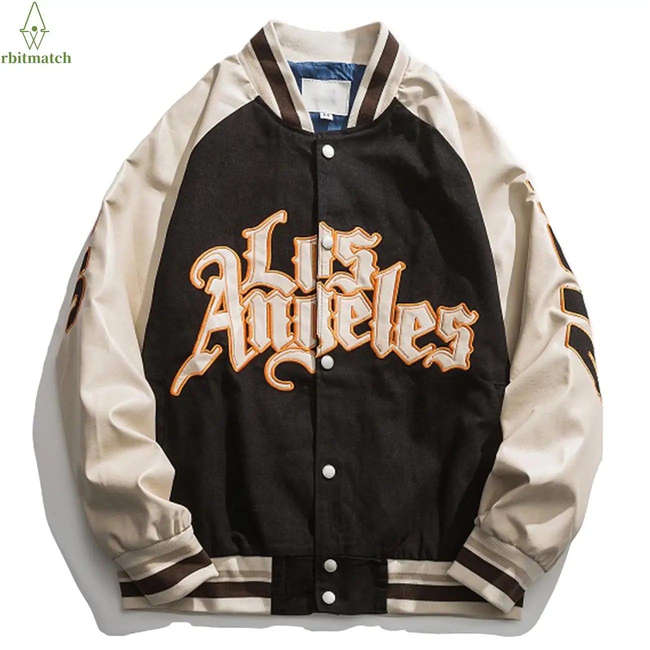 

Arbitma Vintage American Bomber Jacket Men Streetwear Letter Embroidery Baseball Coat Jacket Harajuku Varsity Jackets Unisex