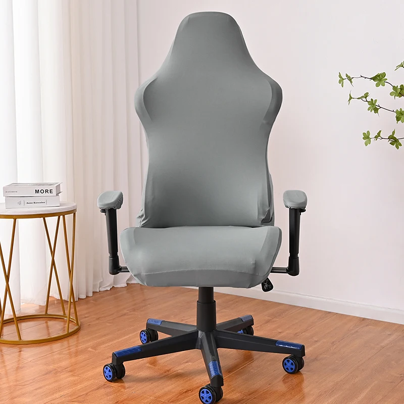 Plain Fabric Gaming Chair Cover Stretch Anti-Slip Office Chairs Covers Cheap Game Chair Slipcover For Office Home images - 6