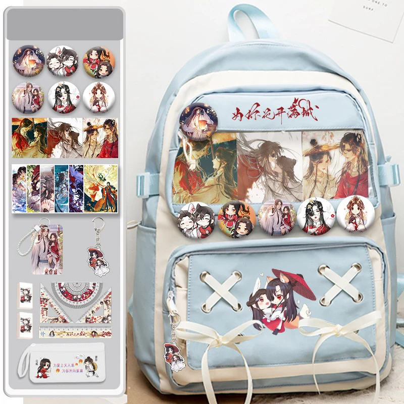 Благословение небожителей рюкзак 32×48×18cm Black Blue Purple Heaven official's blessing Tian Guan Ci Fu Anime