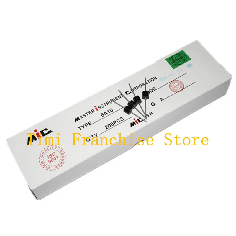30PCS 100% NEW 6A10 10A10 20A10 R-6 DIP 6a1000V 10a1000V 20a1000V Rectifier diode