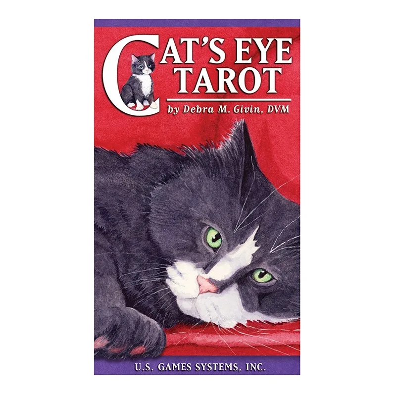 

New 12*7 cm Cats Eye Tarot 78 cards Cats Eye Tarot For Family Friends Fun Divination Entertaunment