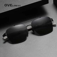 2022 fashion men polarized titanium sunglasses driving sun glasses women brand designer male vintage pilot sunglasses uv400