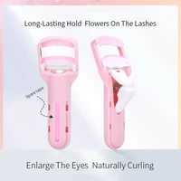 2 colors mini press eyelash curler abs elastic handle curling eyelash curler eyelash extension eye makeup tool