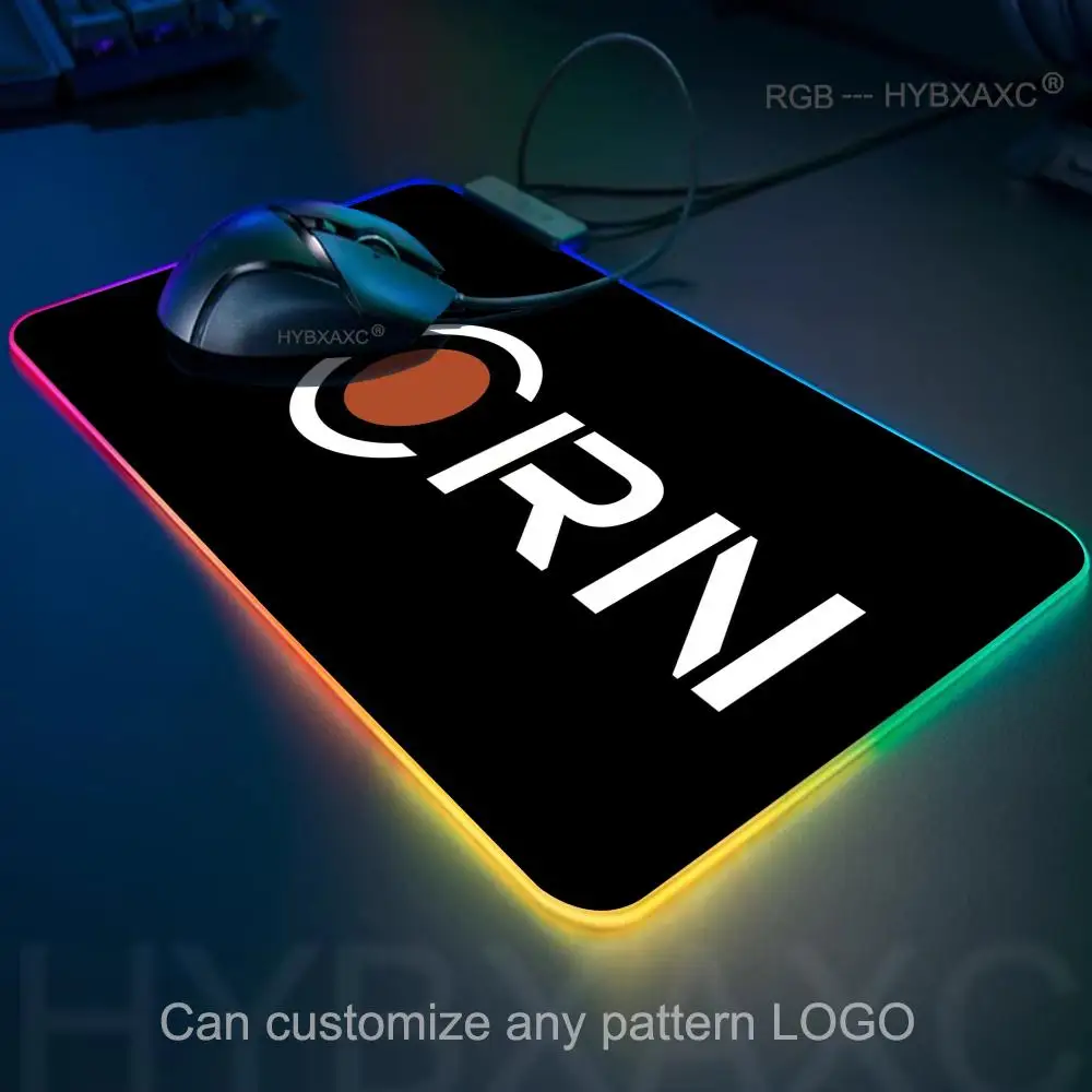 The Expanse MCRN Mouse Pad RGB Gaming Desk Mat HD Gamer Large LED Light XXL MousePads PC Computer Carpet