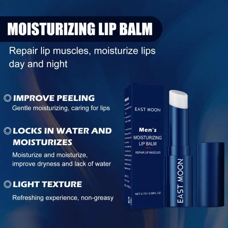 

1pcs Men Lip Balm Hydrating Lip Moisturizer Cream Anti-chapped Lip Oil Beauty Health Lip Care Moisturizing Lip Nourish Skin Care