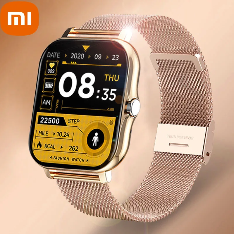 

xiaomi Fashion Smart Watch Women men Bluetooth Call Health Monitor Message Smartwatch Fitness Tracker Ladies Watches For Android