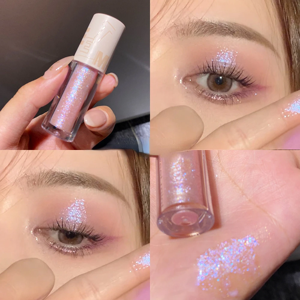 

Liquid Shimmer Eye Shadow Glitter Sequins Lying Silkworm Pearl Matte Brightening Monochrome Highlight Eye Shadow Makeup Palletes