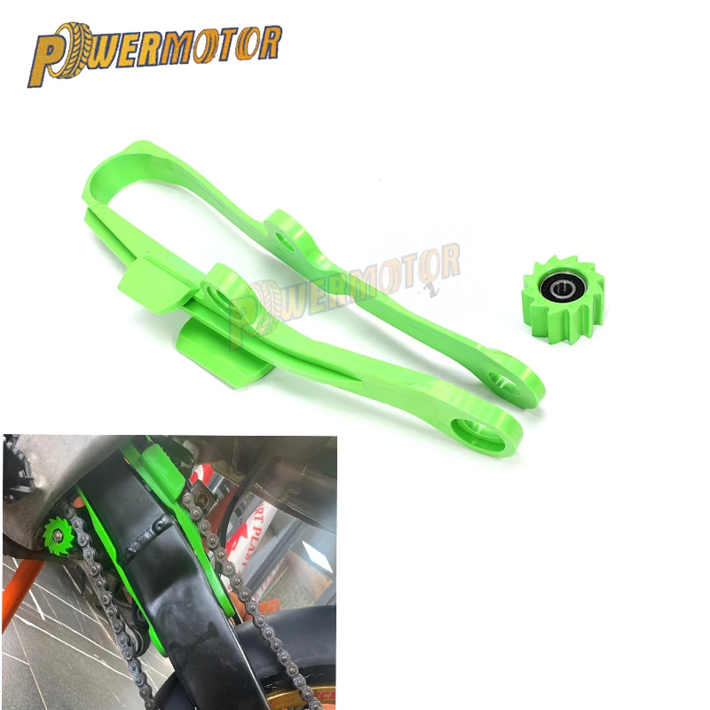 

Motorcycle Chain Slider Guide Swingarm Roller For KAWASAKI KXF250 KXF450 KX250F KX450F KXF 250 450 2009-2016 KX 250F 450F
