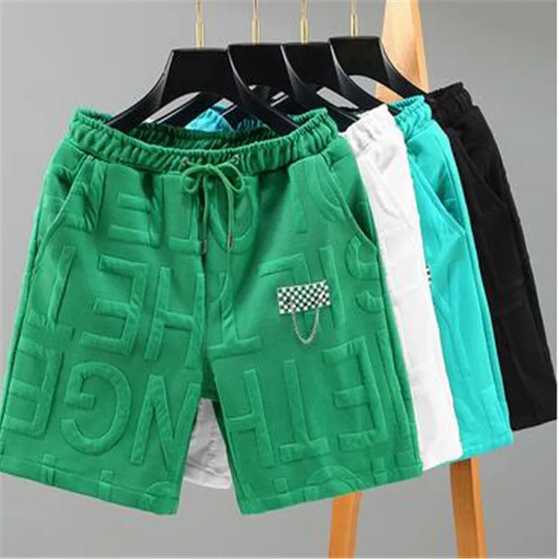 

Letters Size 5XL 6XL 7XL 2023 New Fashion knitted Shorts Men Comfortable Elastic Waist Clothing Male Breathable Short Trousers
