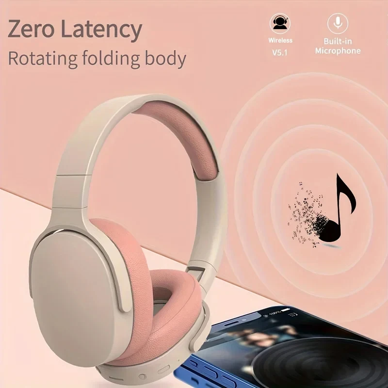 Фото Оригинальные беспроводные наушники P2961 Bluetooth модные 5,3 наушники для Samsung iPhone стерео HIFI гарнитура игровые наушники с микрофоном №3