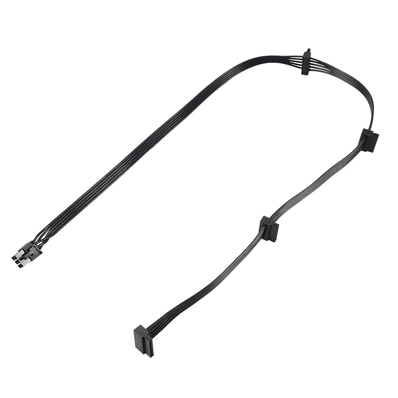 Pcie 6-контактный штекер к 4 SATA кабель питания для Seasonic Focus +/ MK3/ FX/ P серии 850PX 750PX 650PX 550PX