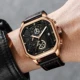 Sport Square Men's Watch Military Fashion Chronograph Unique Quartz Leather Watches Male Luminous Clock relogio masculino hombre Other Image