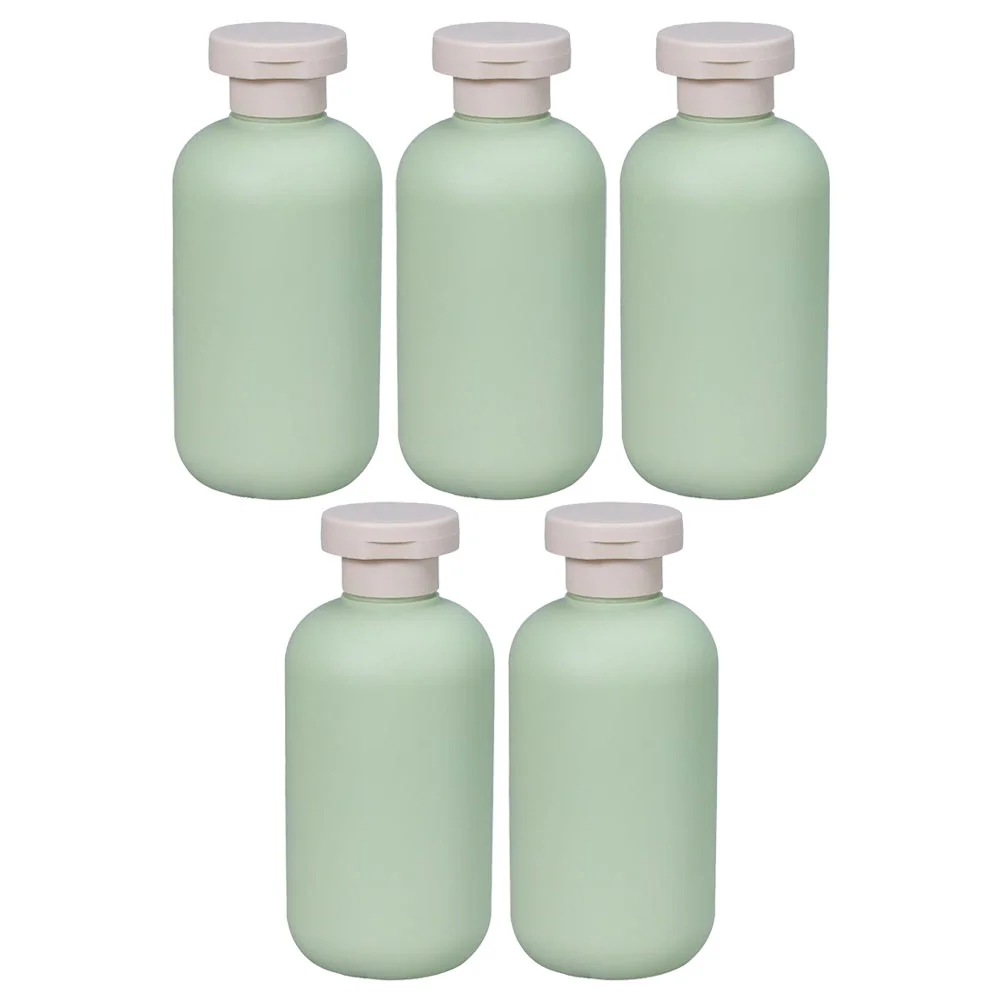 

5pcs Travel Conditioner Bottles Body Wash Dispensers Refillable Shampoo Containers 300ml