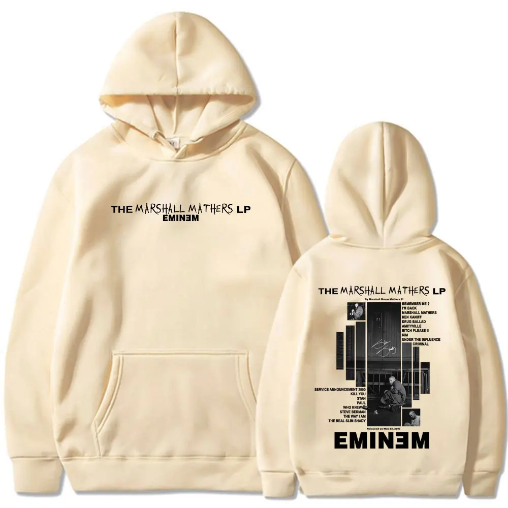 Фото Рэпер Eminem 2000, альбом, толстовки с графическим рисунком, мужская и женская одежда, модные толстовки с капюшоном в стиле хип-хоп большого размера с длинными рукавами, уличная одежда №1